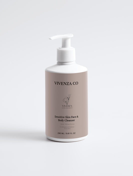 VIVENZA CO Sensitive Skin Face & Body Cleanser – Gentle Minimalist Formula
