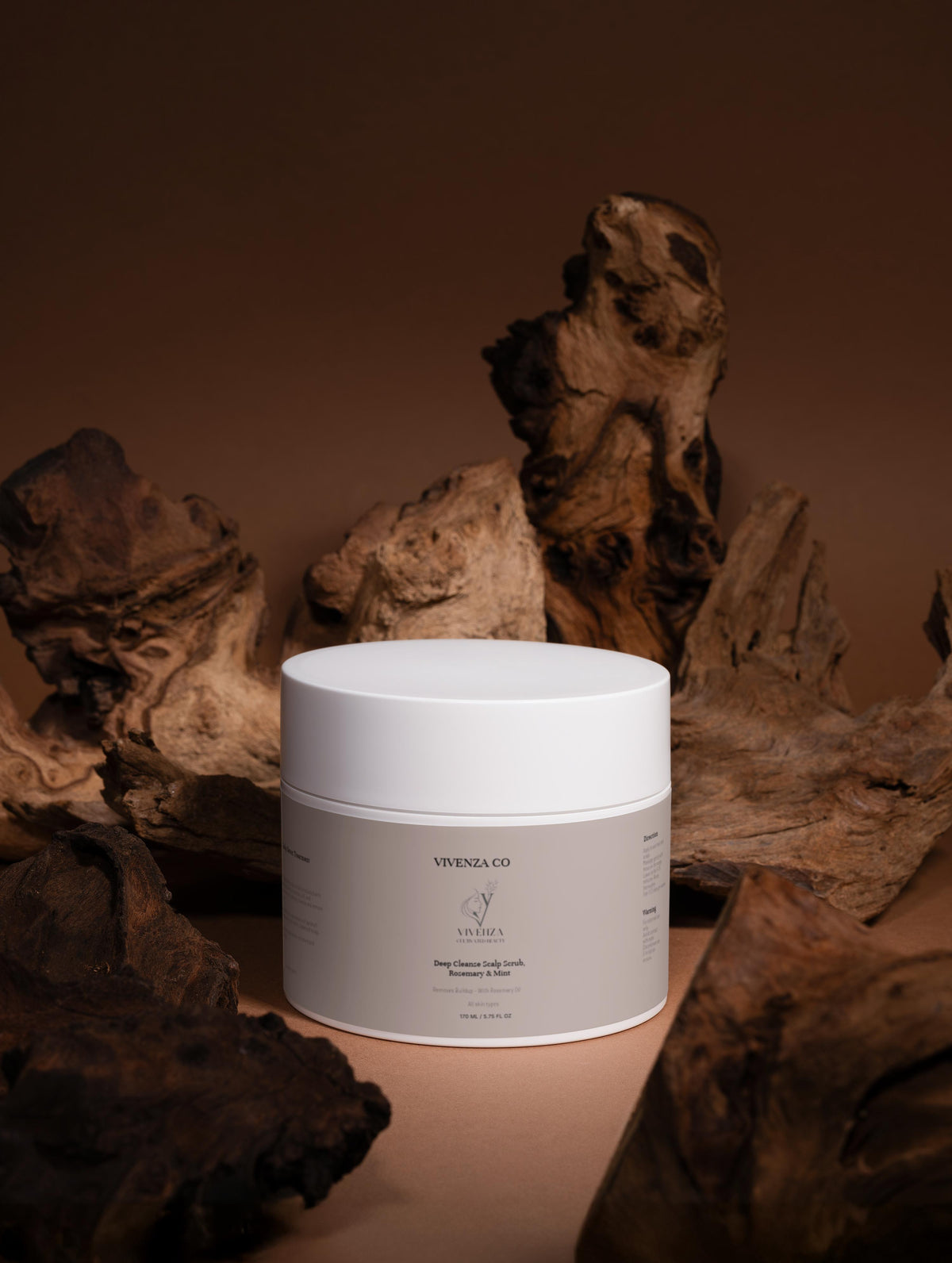 VIVENZA CO Scalp Scrub with Rosemary & Mint – Exfoliating Hair & Scalp Cleanser