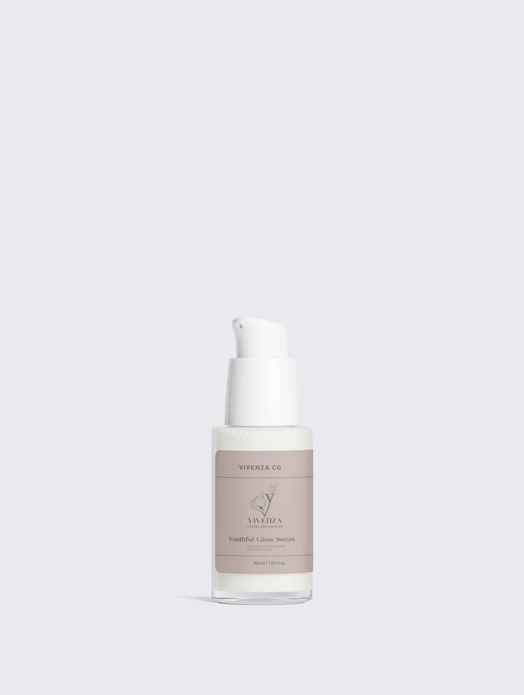 VIVENZA CO Youthful Glow Serum – Hydrating & Smoothing Facial Serum | Lightweight, Quick-Absorbing Formula | 30 ml / 1.01 fl oz