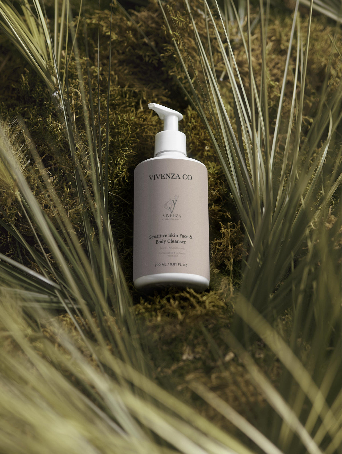 VIVENZA CO Sensitive Skin Face & Body Cleanser – Gentle Minimalist Formula