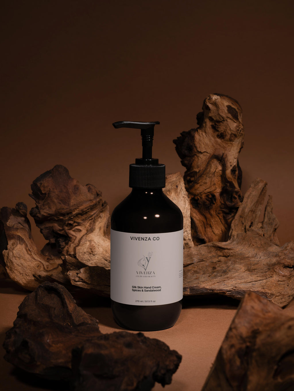 VIVENZA CO Silk Skin Hand Cream – Spices & Sandalwood | 270 ml | Hydrating & Nourishing Hand Moisturizer