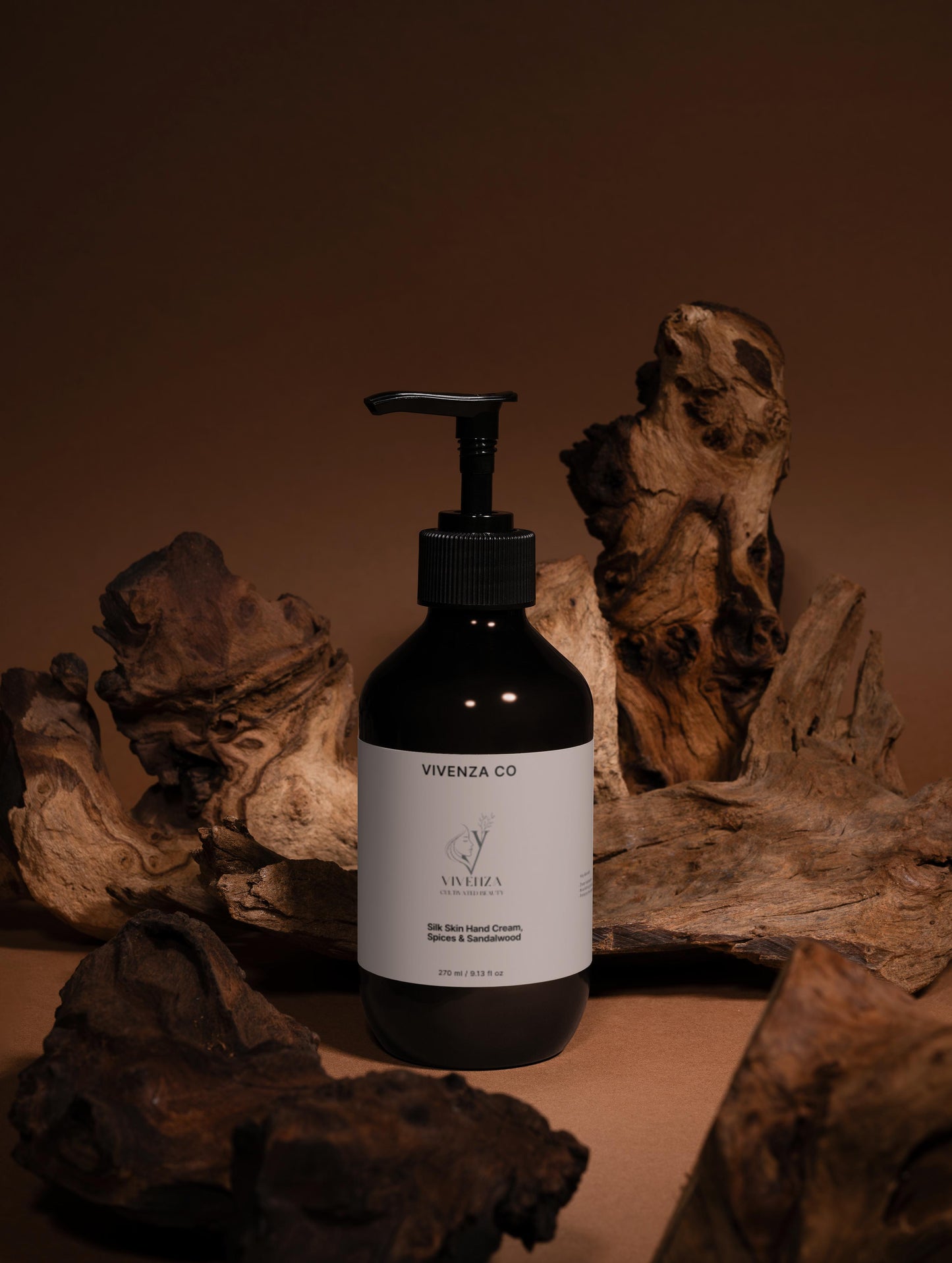 VIVENZA CO Silk Skin Hand Cream – Spices & Sandalwood | 270 ml | Hydrating & Nourishing Hand Moisturizer