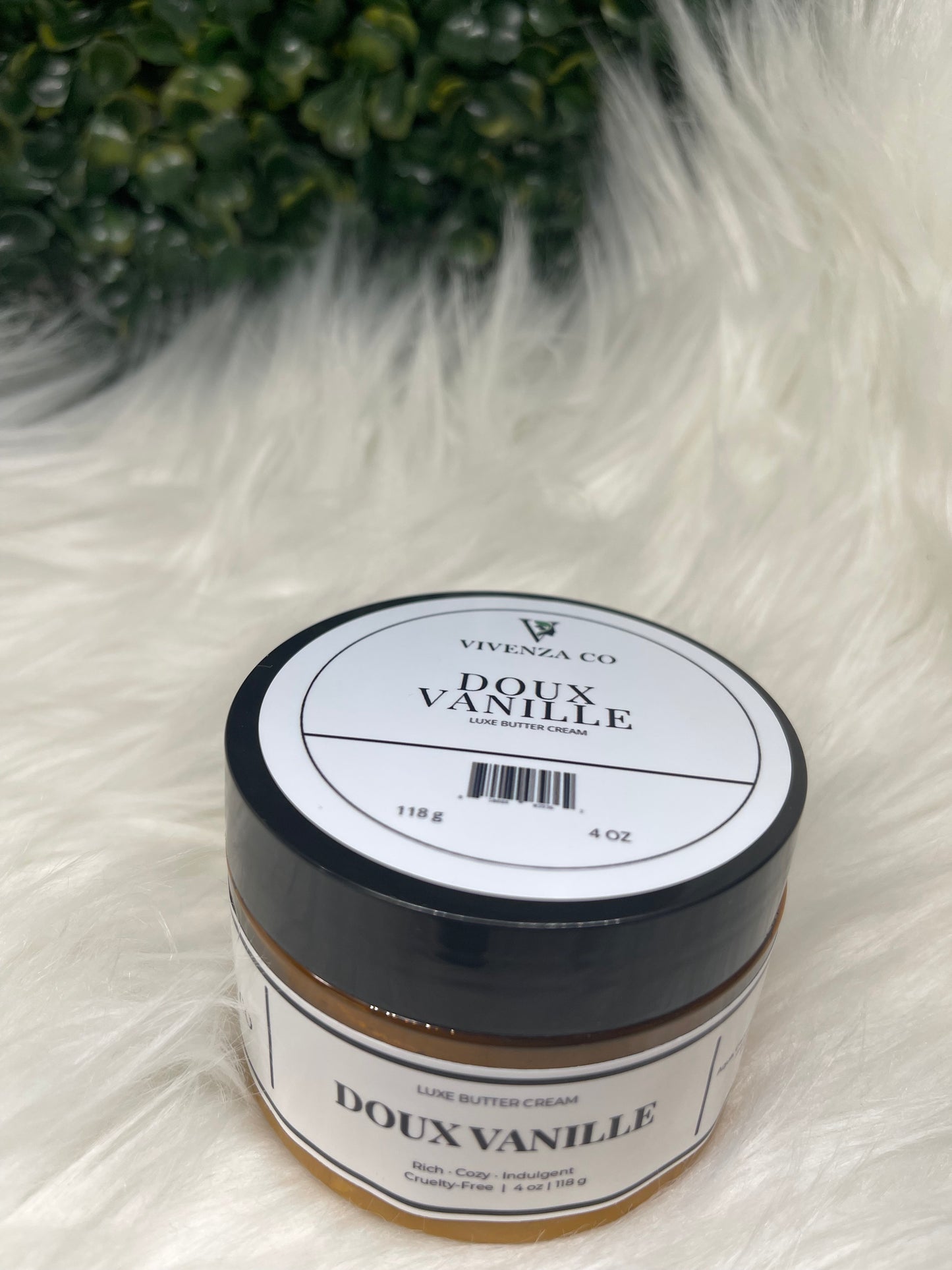 VIVENZA CO. Luxe Butter Crème - Doux Vanille | Rich Heavy Cream Body Lotion | 4 oz