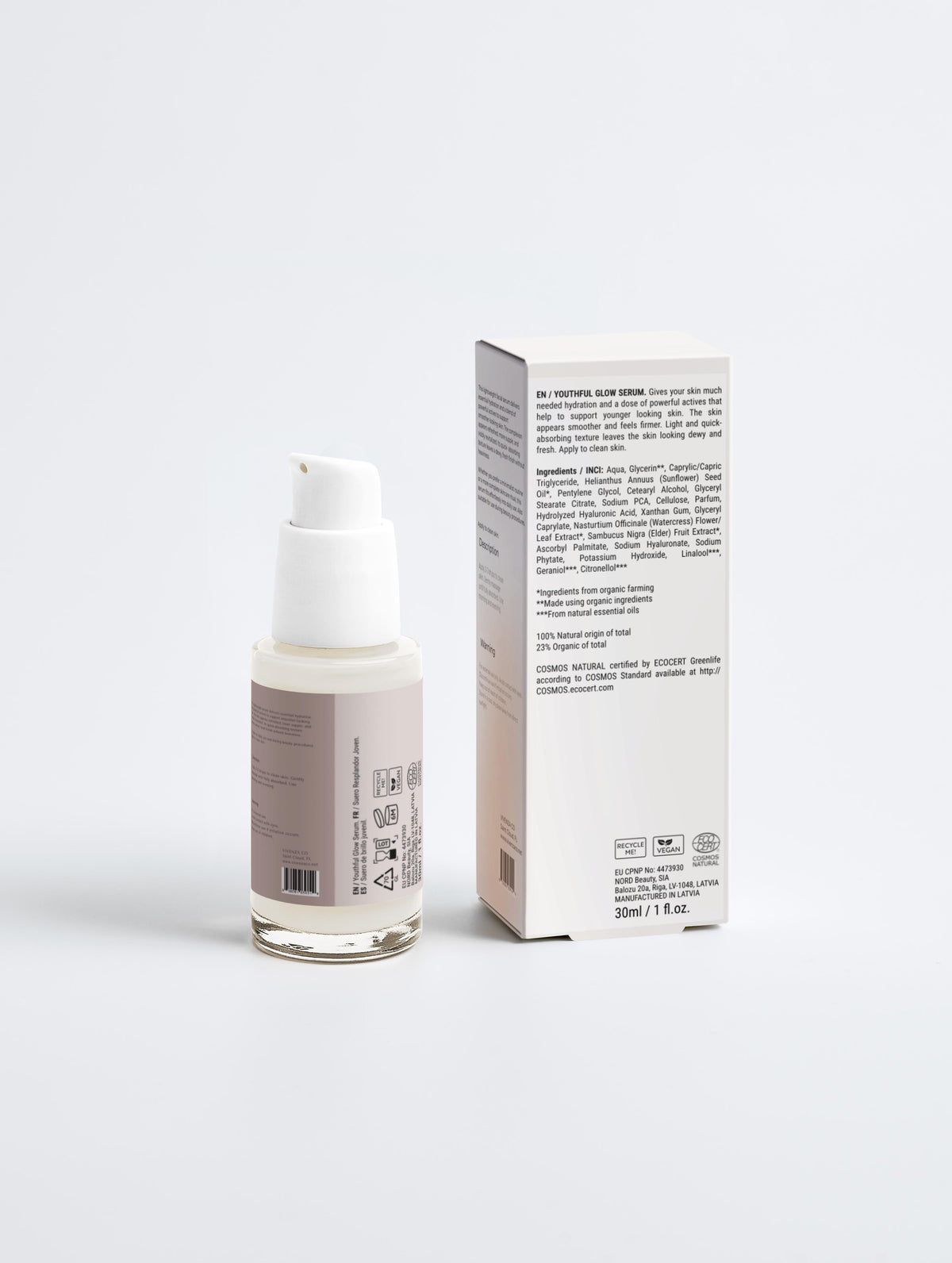 VIVENZA CO Youthful Glow Serum – Hydrating & Smoothing Facial Serum | Lightweight, Quick-Absorbing Formula | 30 ml / 1.01 fl oz