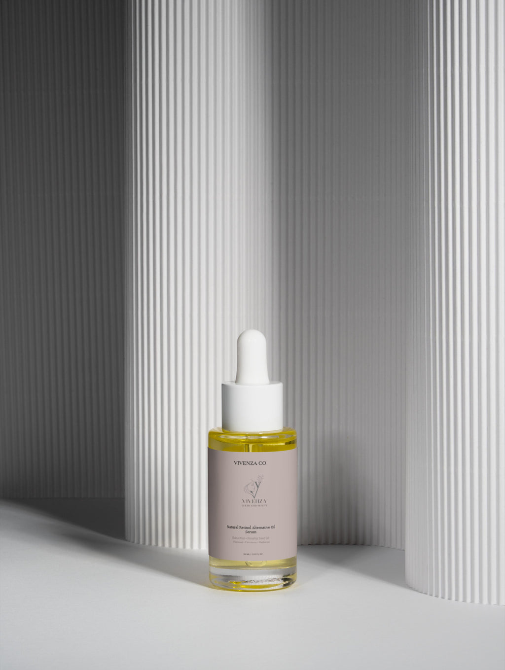 VIVENZA CO Natural Retinol Alternative Oil Serum with Bakuchiol – Nourishing Facial Oil for Smoother-Looking Skin