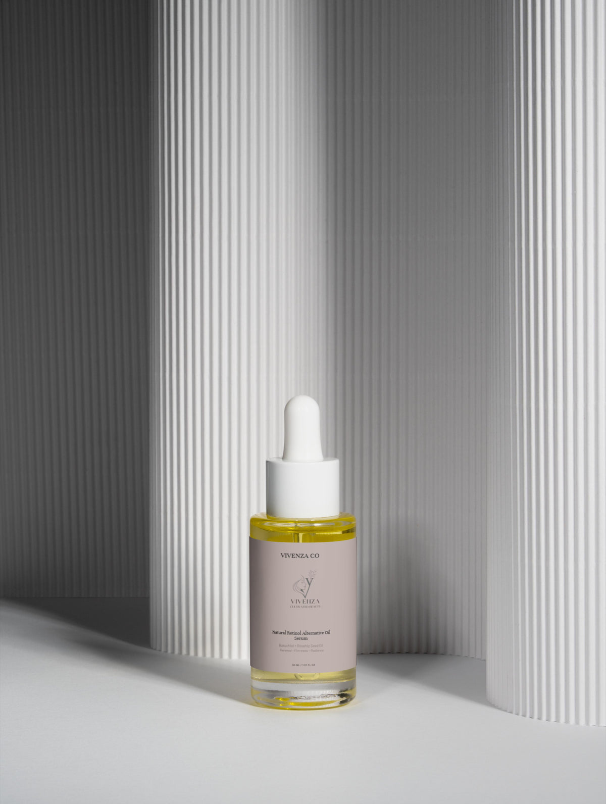 VIVENZA CO Natural Retinol Alternative Oil Serum with Bakuchiol – Nourishing Facial Oil for Smoother-Looking Skin
