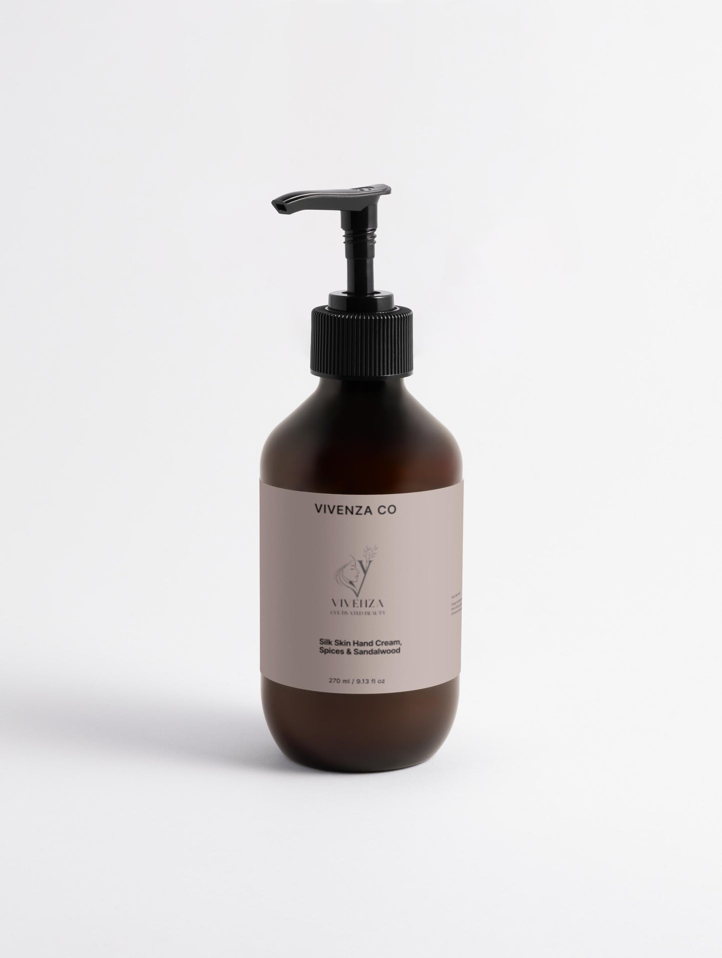 VIVENZA CO Silk Skin Hand Cream – Spices & Sandalwood | 270 ml | Hydrating & Nourishing Hand Moisturizer