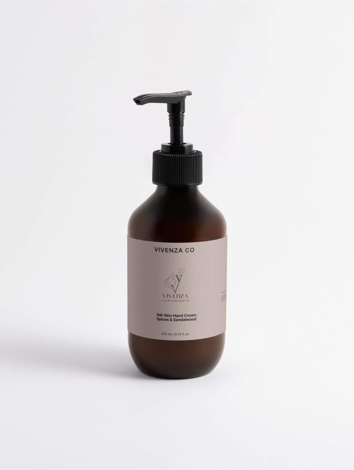 VIVENZA CO Silk Skin Hand Cream – Spices & Sandalwood | 270 ml | Hydrating & Nourishing Hand Moisturizer