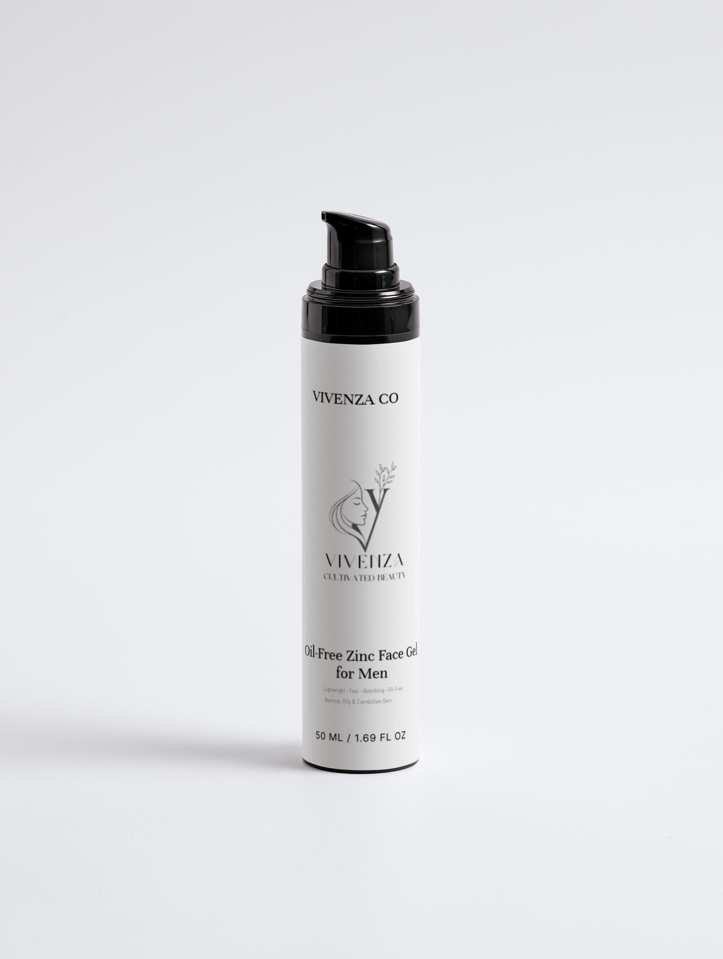 VIVENZA CO Men’s Oil-Free Gel Moisturizer – Lightweight Hydrating Face Cream with Zinc