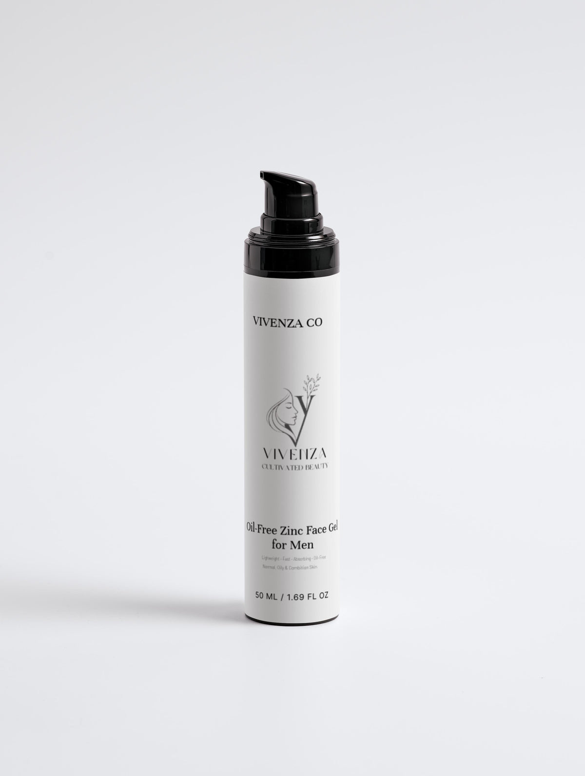 VIVENZA CO Men’s Oil-Free Gel Moisturizer – Lightweight Hydrating Face Cream with Zinc