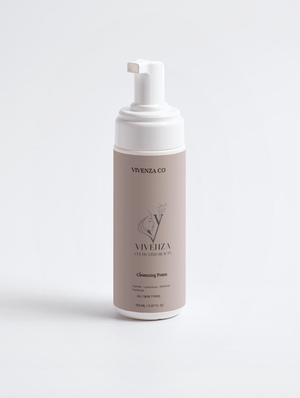 VIVENZA CO Gentle Cleansing Foam – Face Wash with Rose Flower Water