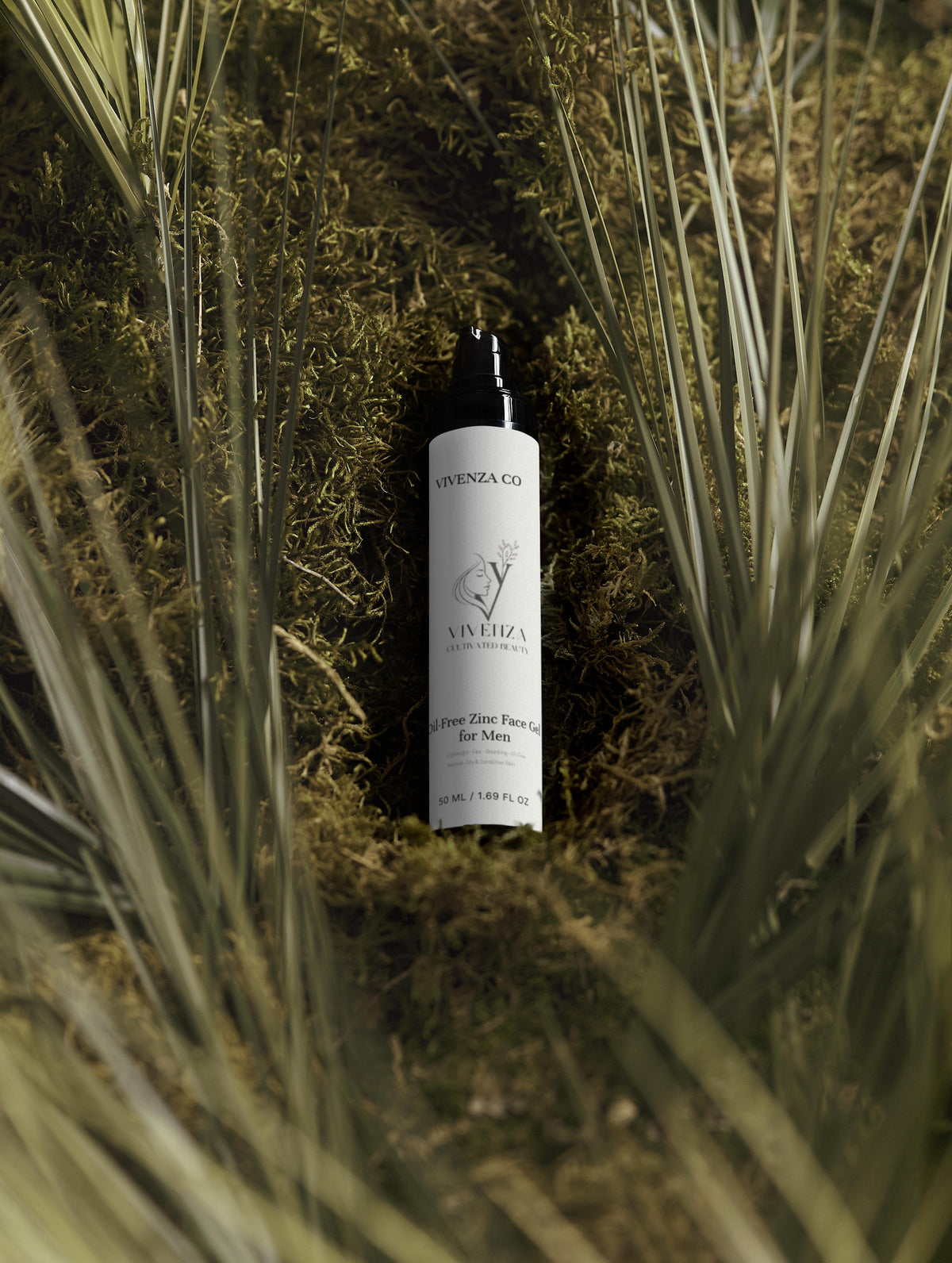 VIVENZA CO Men’s Oil-Free Gel Moisturizer – Lightweight Hydrating Face Cream with Zinc