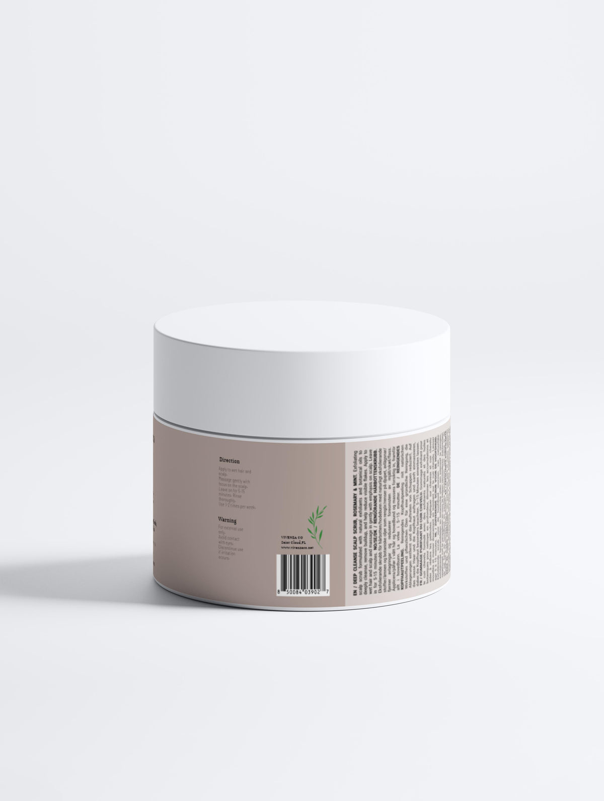 VIVENZA CO Scalp Scrub with Rosemary & Mint – Exfoliating Hair & Scalp Cleanser