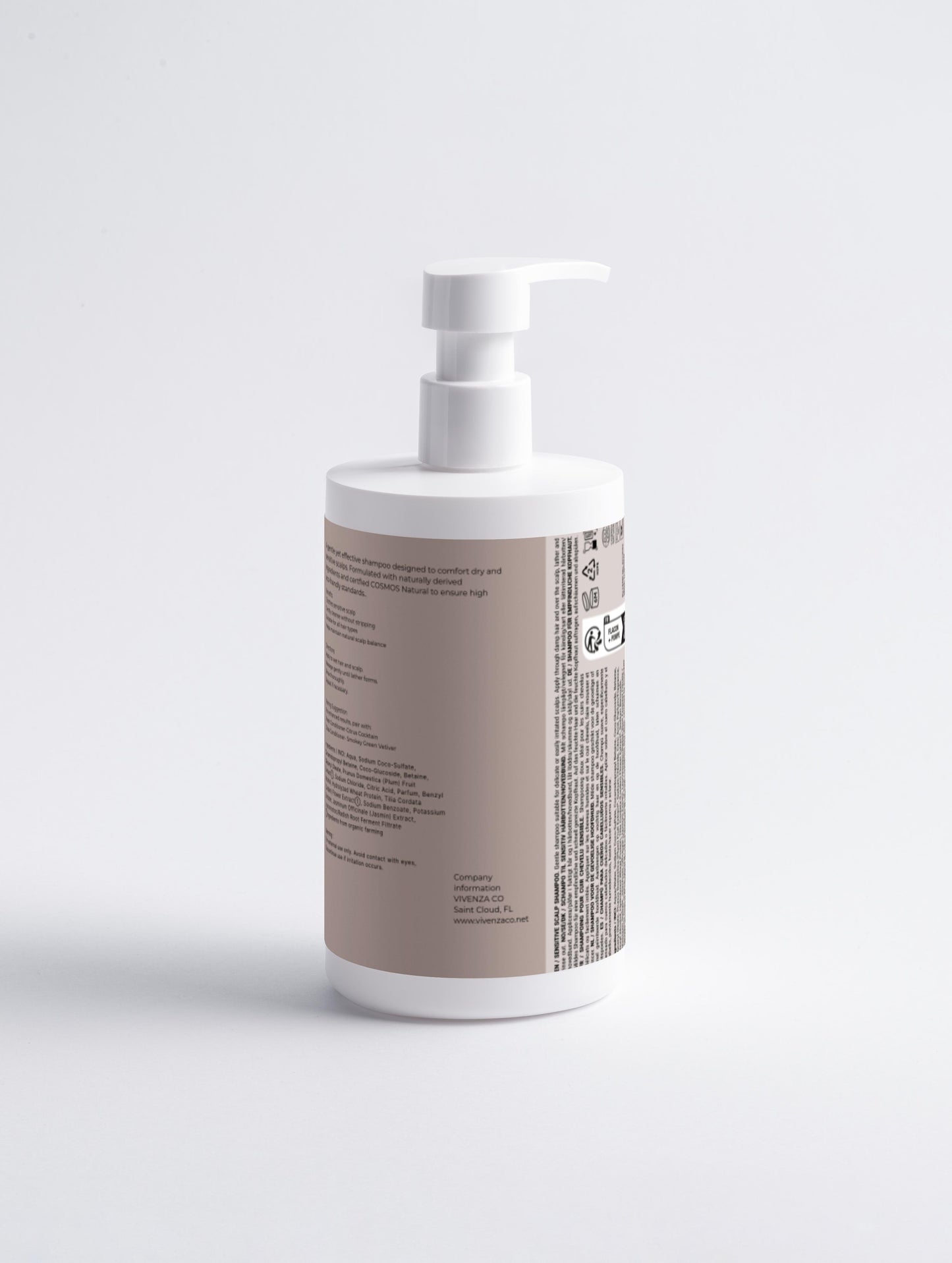 VIVENZA CO  Sensitive Scalp Shampoo – Gentle Hydrating Formula for Dry & Delicate Scalps