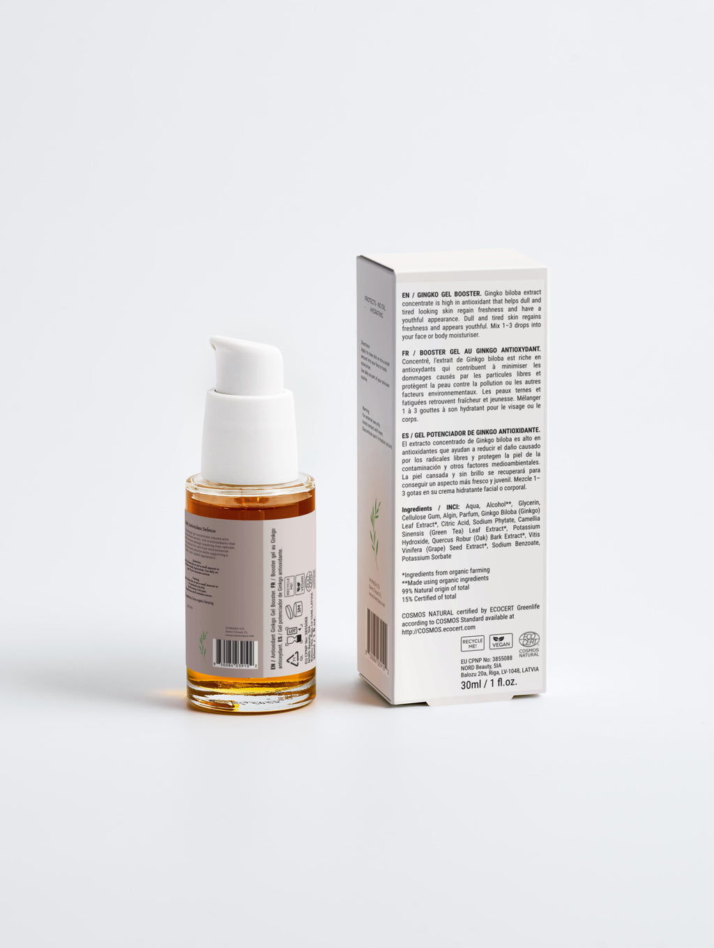 VIVENZA CO Ginkgo Biloba Face Gel Booster – Lightweight Hydrating Concentrate