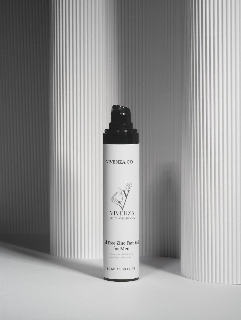 VIVENZA CO Men’s Oil-Free Gel Moisturizer – Lightweight Hydrating Face Cream with Zinc