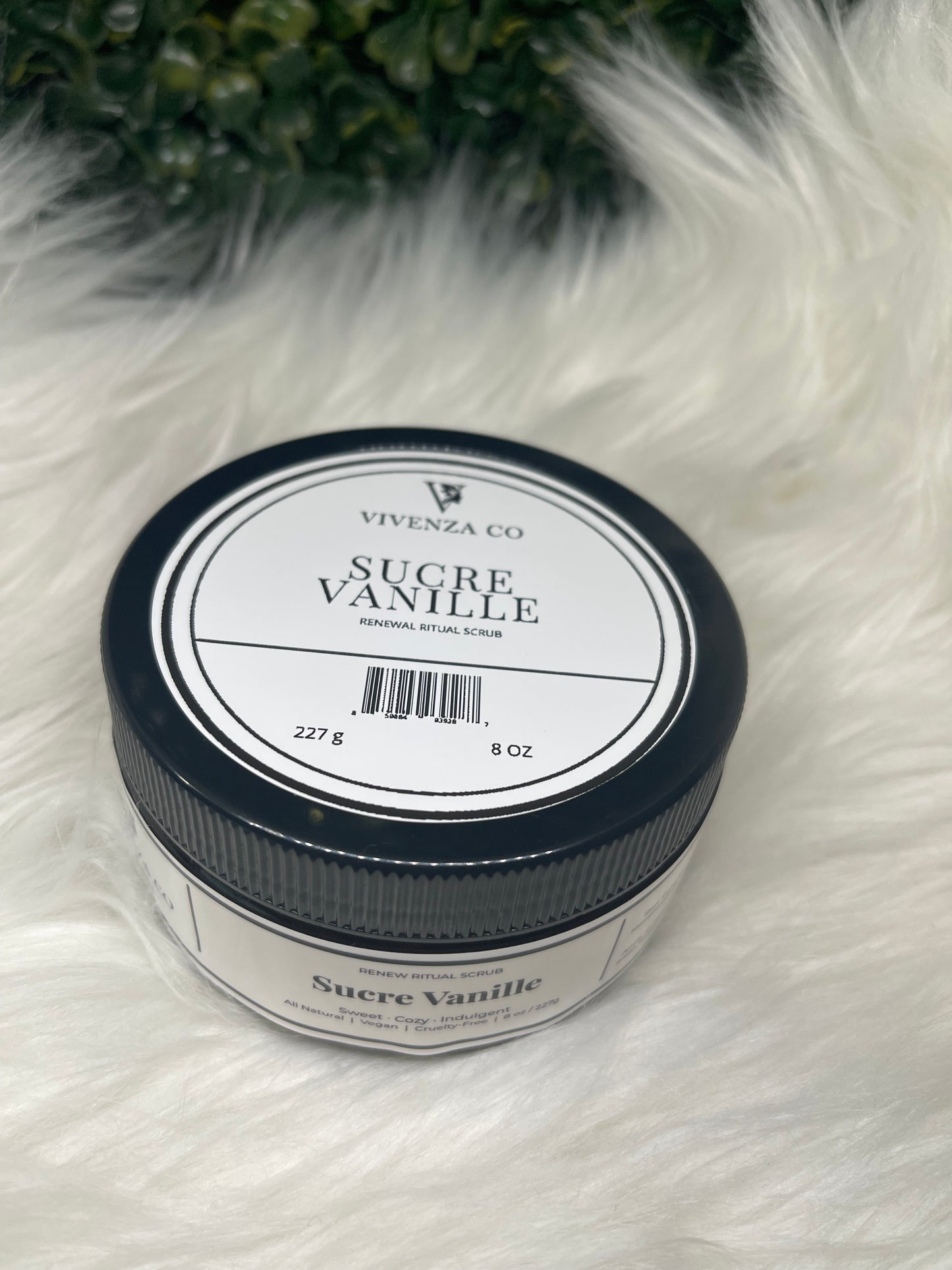 VIVENZA CO. Renew Ritual Scrub -Velvet Sugar | Exfoliating Brown Sugar Scrub | 8 oz