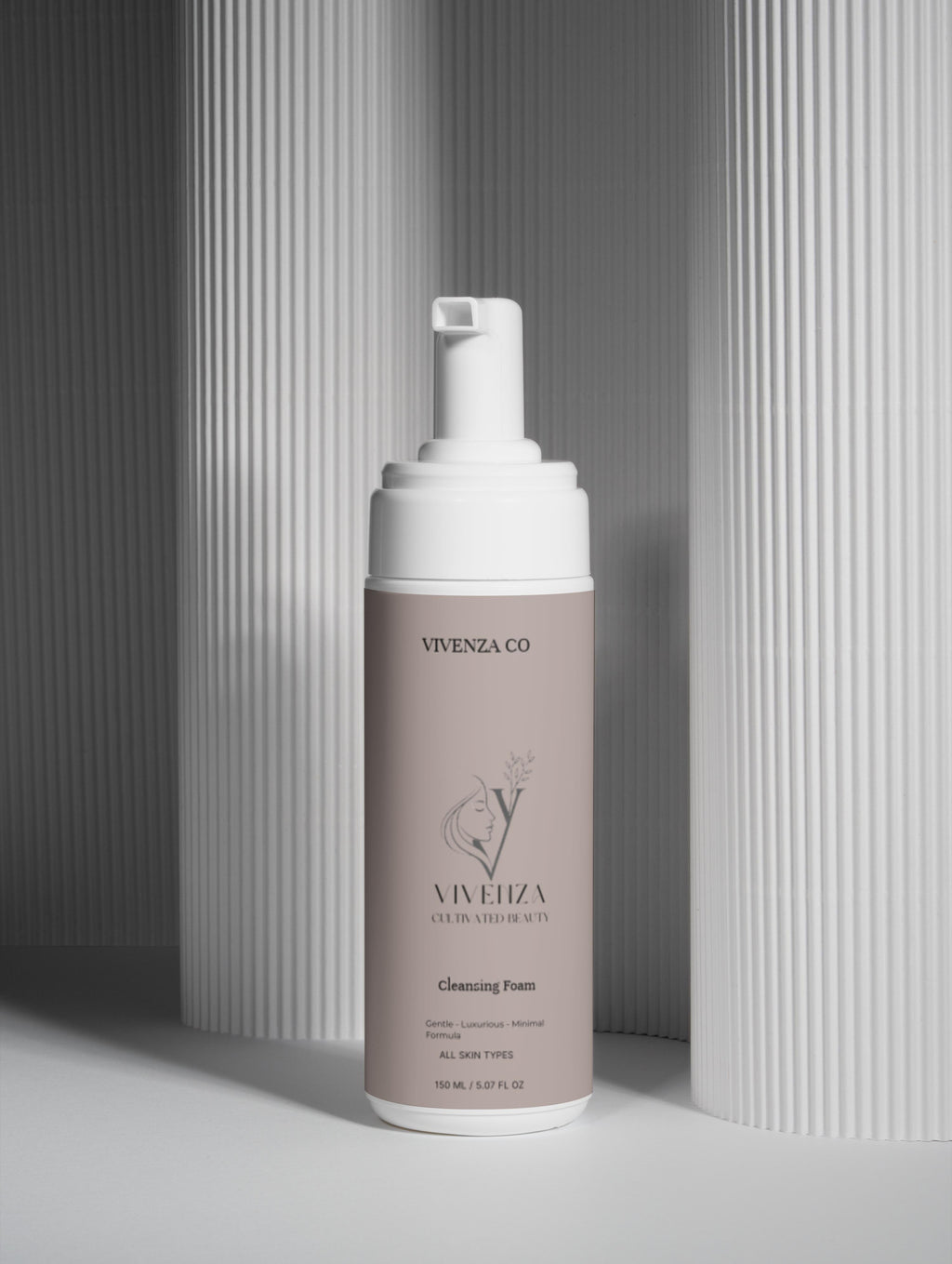 VIVENZA CO Gentle Cleansing Foam – Face Wash with Rose Flower Water
