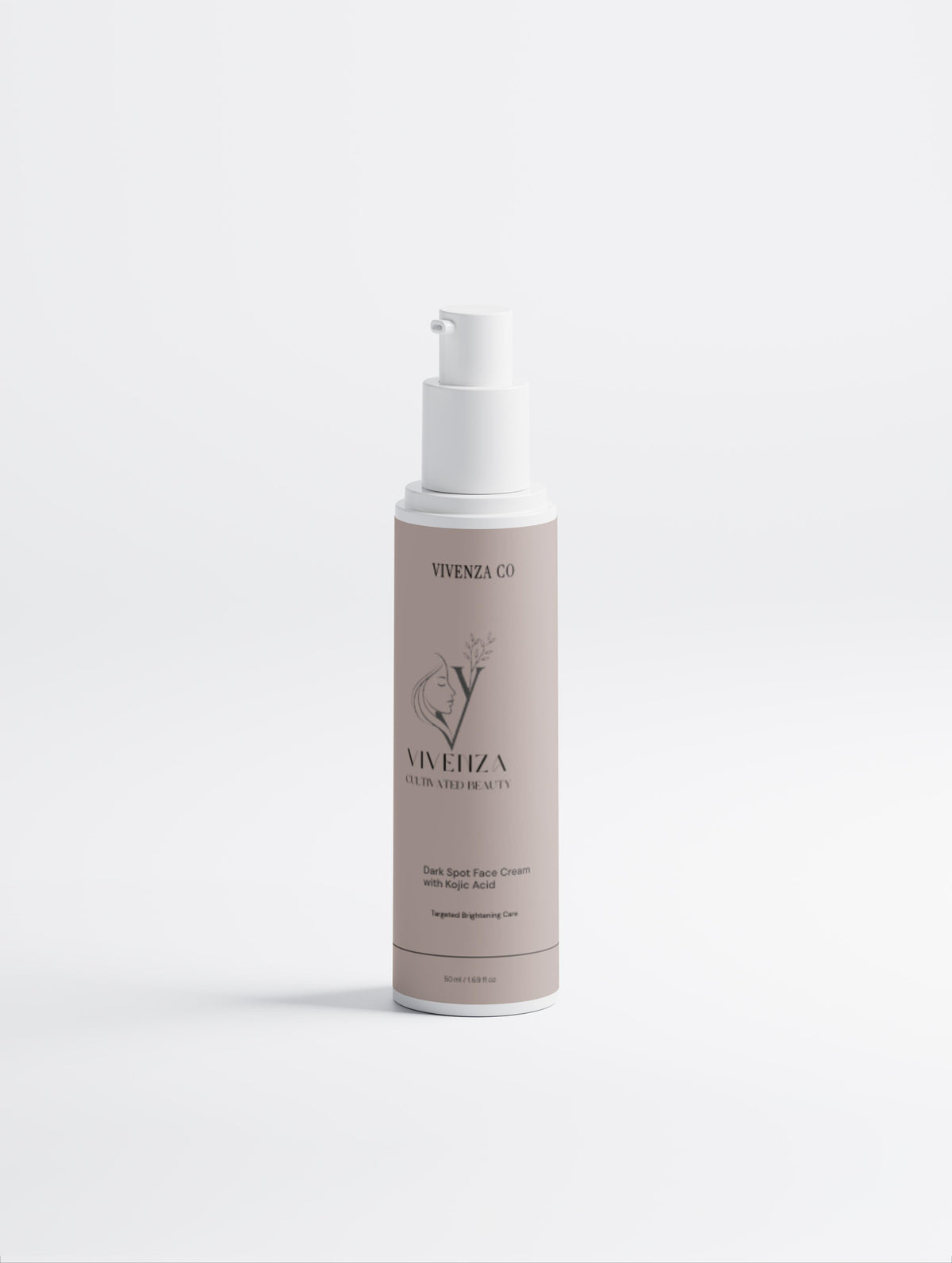 VIVENZA CO Brightening Face Cream with Kojic Acid & Vitamin C – Hydrating Cream for More Even-Looking Skin
