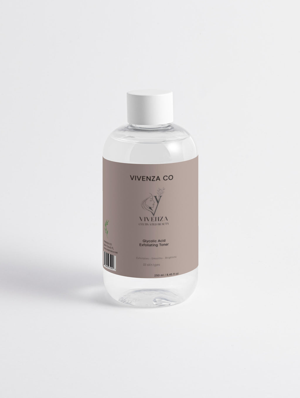 VIVENZA CO Glycolic Acid Toner – Lightweight Liquid Exfoliating Toner for Smoother-Looking Skin