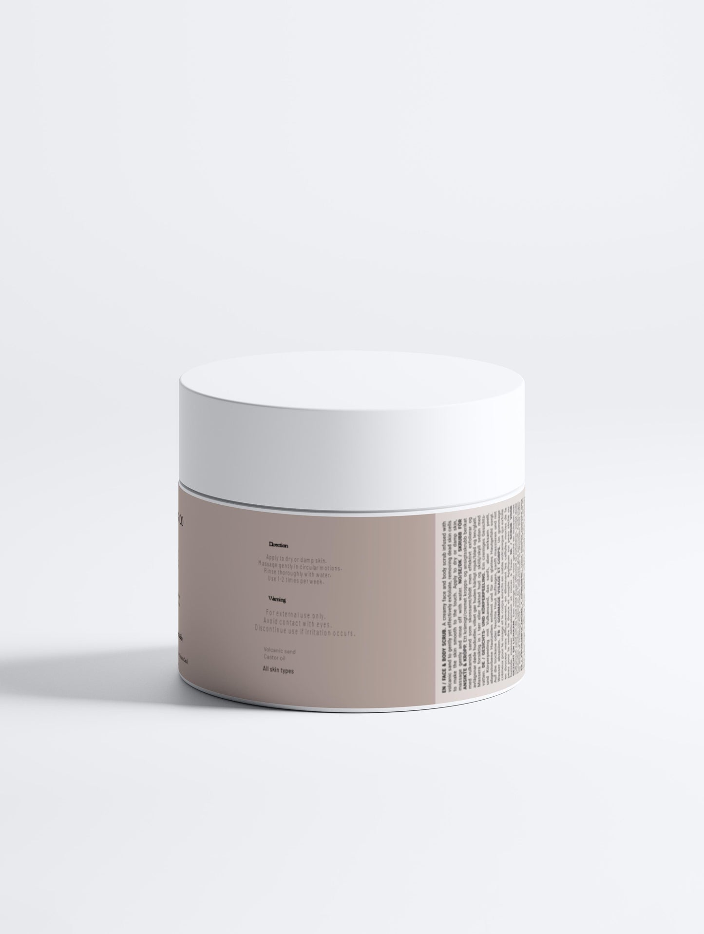VIVENZA CO Face & Body Scrub with Volcano Sand – Creamy Exfoliating Cleanser