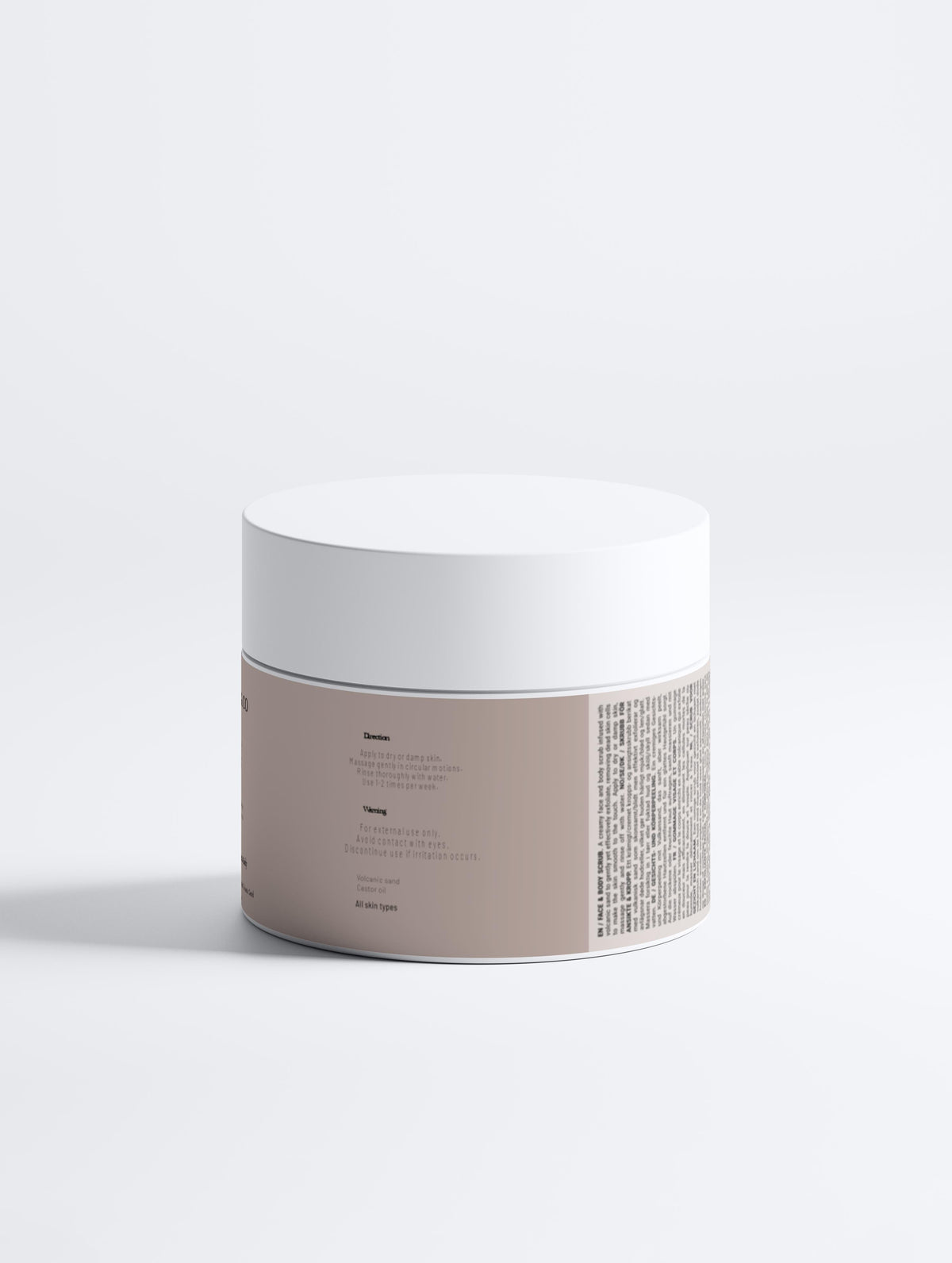 VIVENZA CO Face & Body Scrub with Volcano Sand – Creamy Exfoliating Cleanser