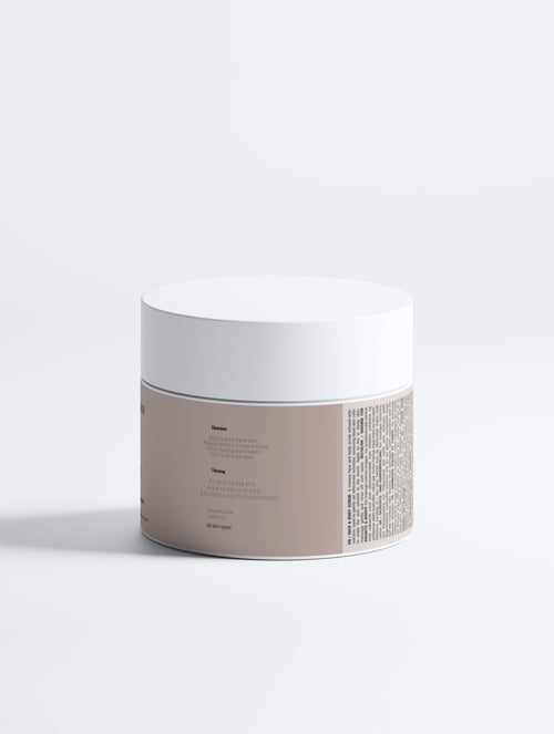 VIVENZA CO Face & Body Scrub with Volcano Sand – Creamy Exfoliating Cleanser
