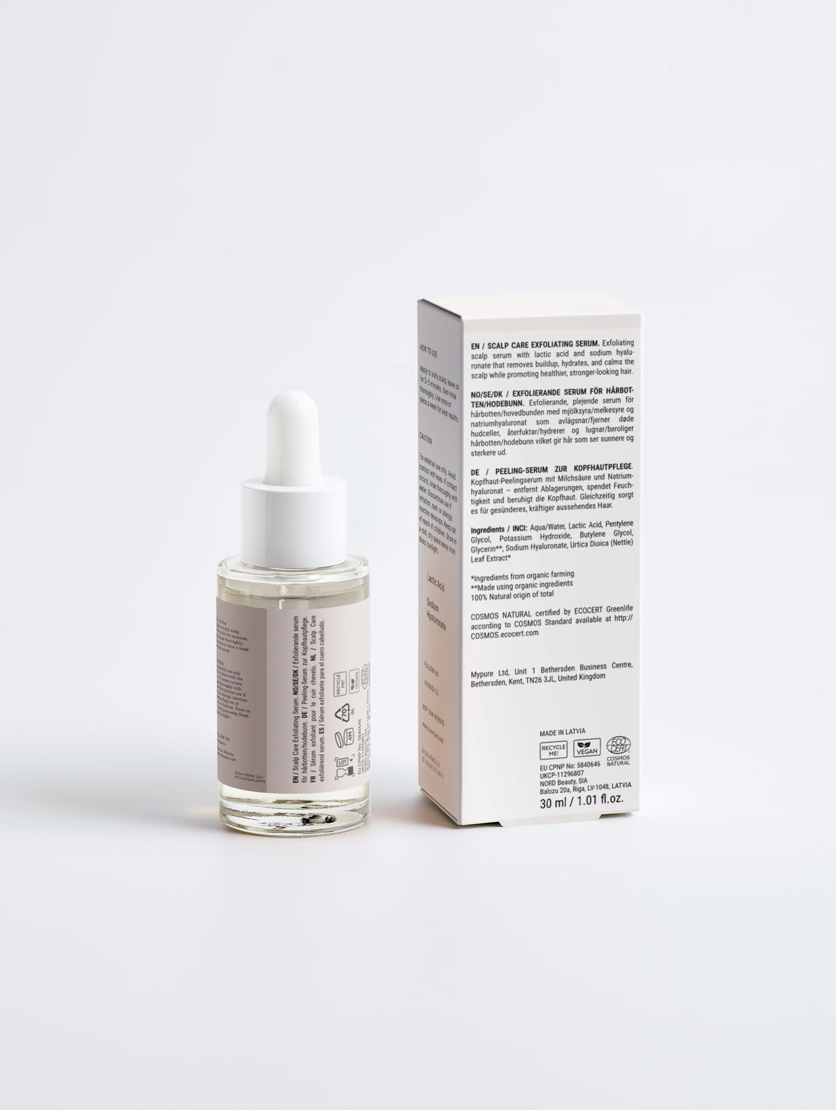 VIVENZA CO- Scalp Care Exfoliating Serum | Lactic Acid + Sodium Hyaluronate