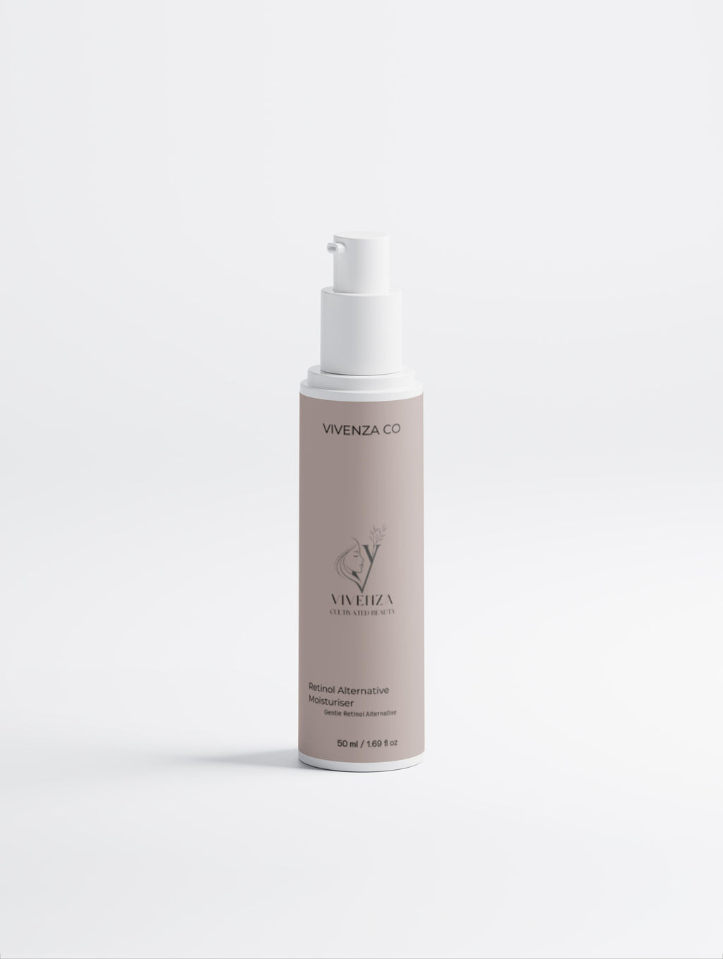 VIVENZA CO Retinol Alternative Moisturiser – Hydrating Cream with Bidens Pilosa | COSMOS Natural Certified | 50g / 1.76 oz