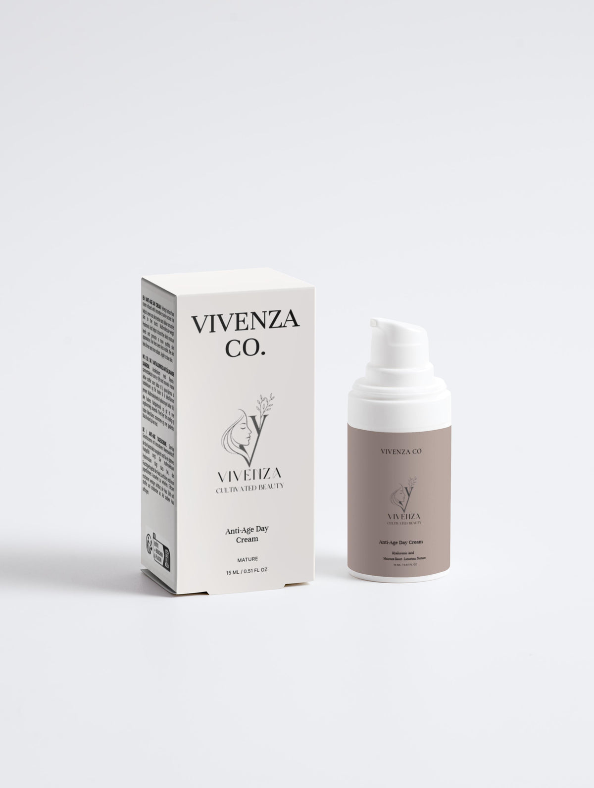 VIVENZA CO Moisture Boost Face Cream – Hyaluronic Acid Hydrating Moisturizer for Dehydrated Skin