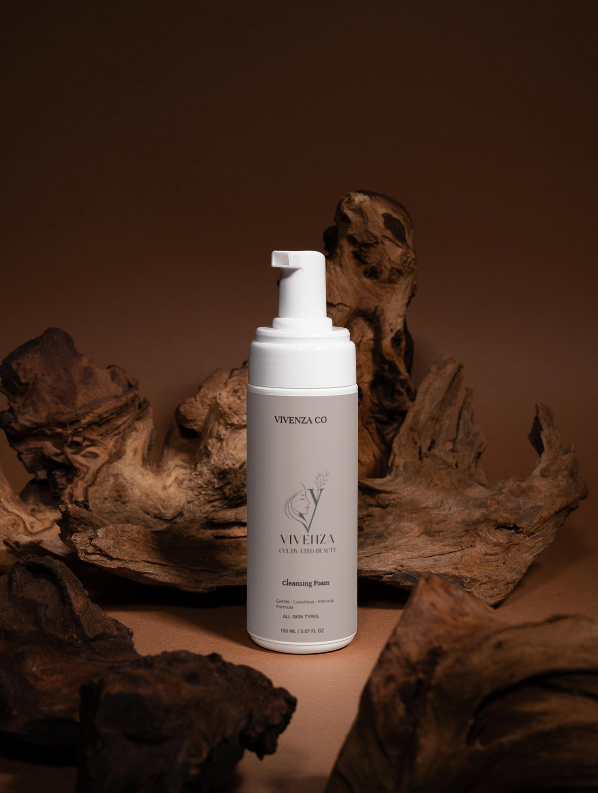 VIVENZA CO Gentle Cleansing Foam – Face Wash with Rose Flower Water
